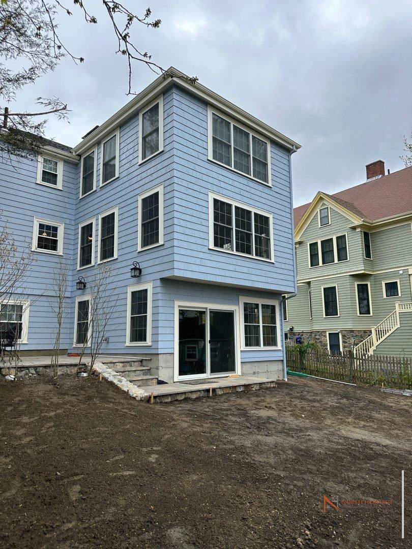 Completed home addition in Arlington MA by North Heritage Construction