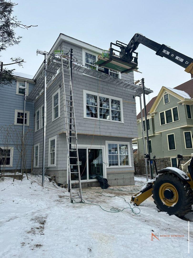Arlington addition - new siding installation