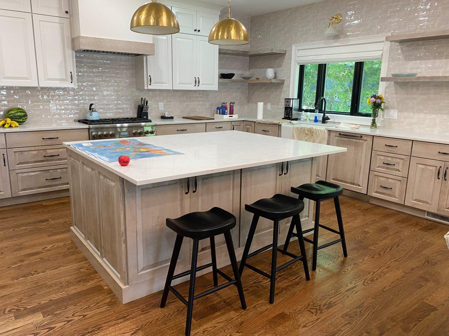 Kitchen detail in Arlington custom home